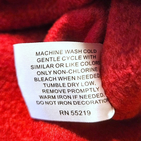 VTG Disney Tigger Fleece Hoodie XXL Red Half Zip Embroidered Winnie the Pooh Y2K - Picture 7 of 11